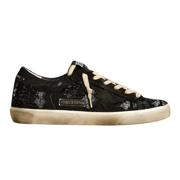 Golden Goose Shoes - Golden Goose Super-Star black velvet & suede w/ black suede star size EU 38 US 8